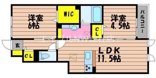 ブルースター東宮　B館の物件間取画像